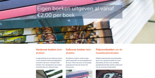 Olafs grafische vormgeving webdesign Eindhoven Goede Boeken Drukker