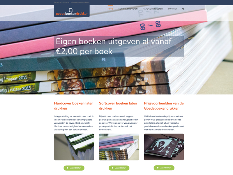 Olafs grafische vormgeving webdesign Eindhoven Goede Boeken Drukker